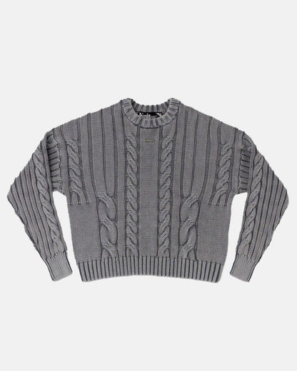 PATTERNED KNIT DUST GREY - COLD CULTURE