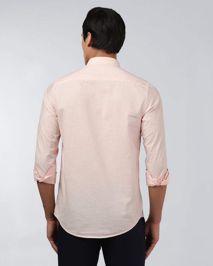 Peach Solid Shirt - Gobert