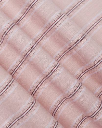Peach Stripe Shirt - Lekor