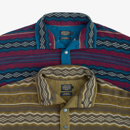 Pendleton Popover Snap Jacket - Dark Green Crown Point