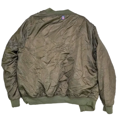 Phat Farm Olive MA-1 Flight Jacket - 3XLarge - Army & Outdoors - Flight Jackets