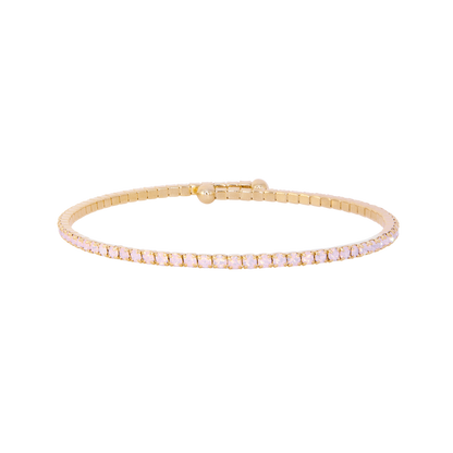 Pink Opal Classic Crystal Bangle
