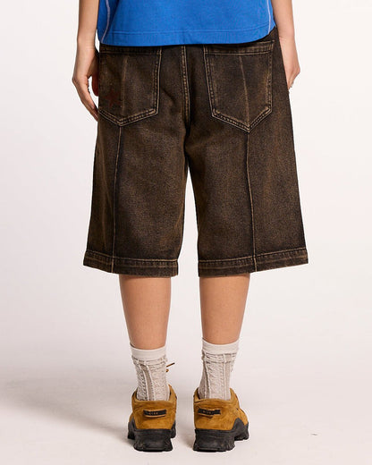 PINTUCK SHORTS BROWN - COLD CULTURE #woman