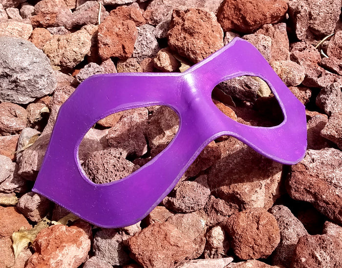 Pointed Domino Mask - Pointed Edge Molded Leather Mask in Multiple Colors
