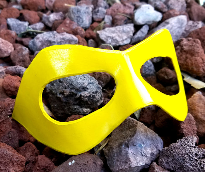 Pointed Domino Mask - Pointed Edge Molded Leather Mask in Multiple Colors