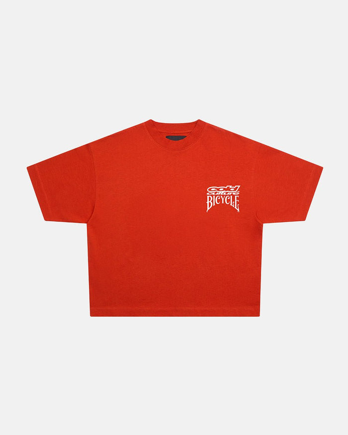 POKER BICYCLE TEE FIERY RED - COLD CULTURE