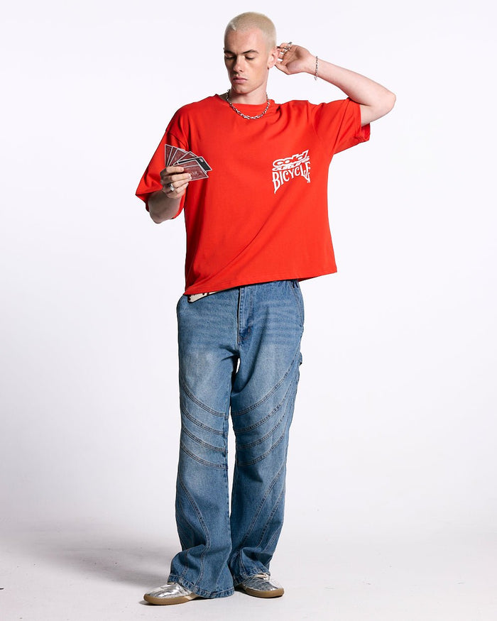 POKER BICYCLE TEE FIERY RED - COLD CULTURE #man