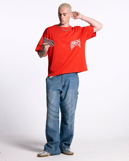 POKER BICYCLE TEE FIERY RED - COLD CULTURE #man