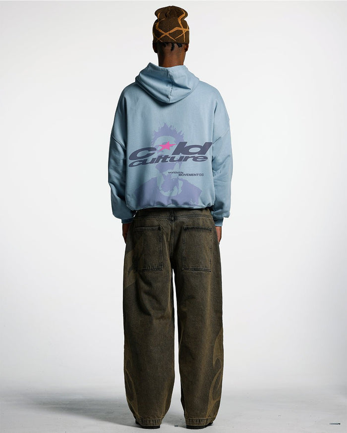 REBEL HOODIE SHADY BLUE - COLD CULTURE