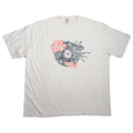 White T-shirt with a graphic featuring the words The Fall of Troy and an intricate black and red illustration that includes animals and abstract shapes, centered on the chest area.