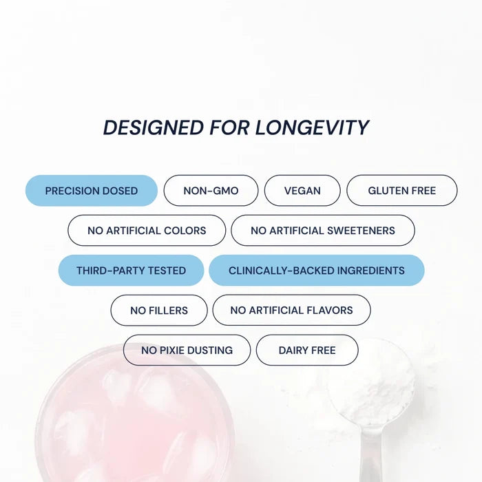List of product features on a white background with text and icons.