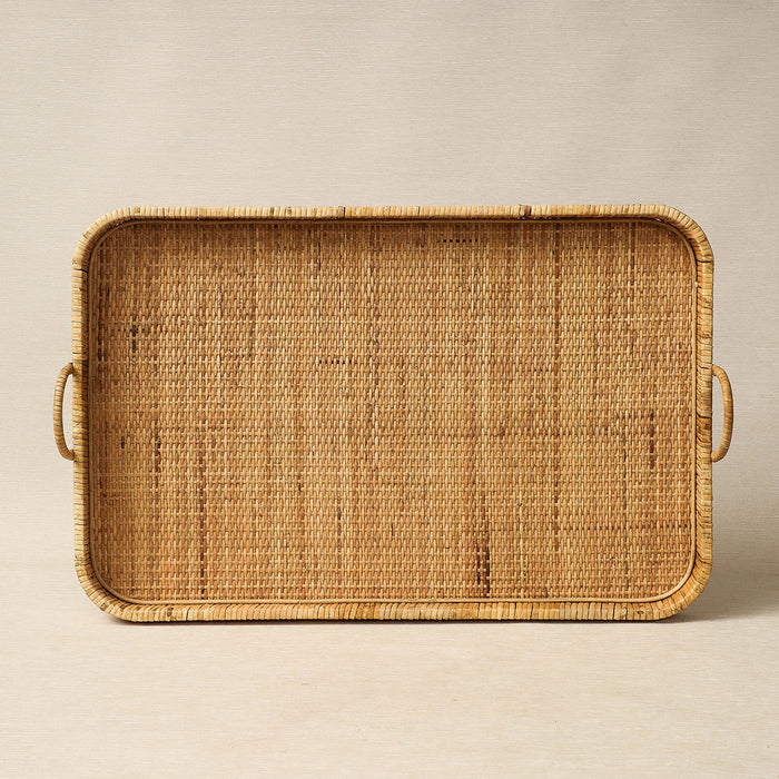 Rectangular Rattan Tray