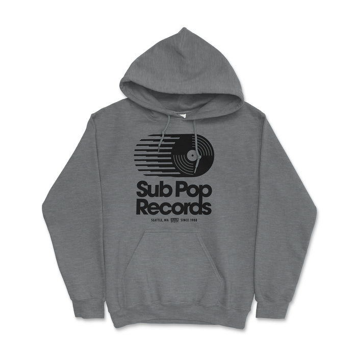 Retro Logo Grey Pullover Hoodie Sweatshirt