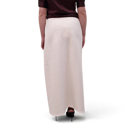 RIER CREAM FELTED WALKER SKIRT - SIZE L