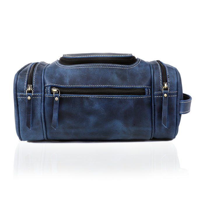 Rio Grande Leather Toiletry & Large Dopp Kit - NAVY