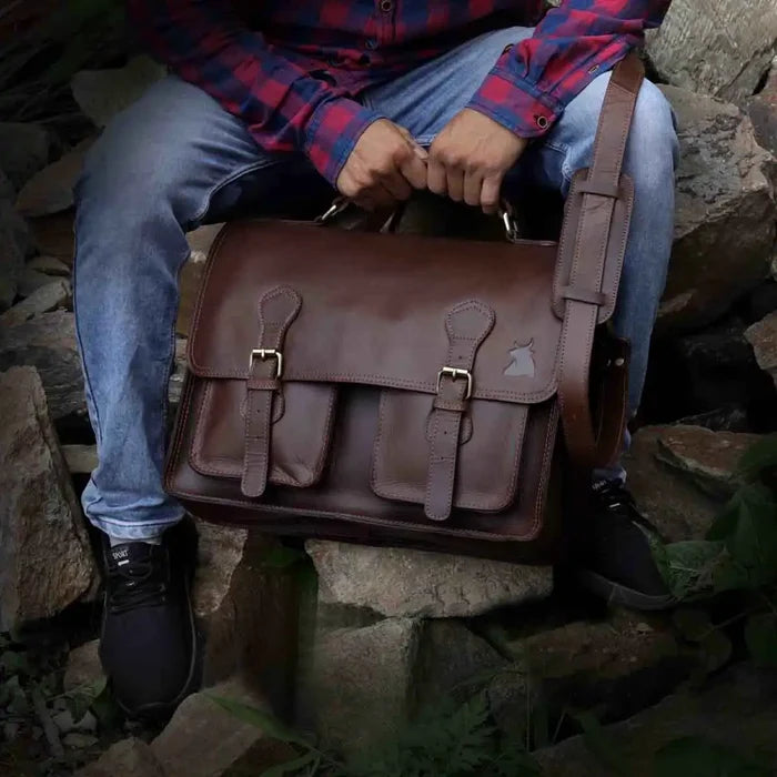 Roosevelt Buffalo Leather Briefcase