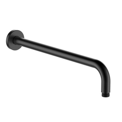 Novara Round Black Shower Extension Arm - Acqua Bathrooms