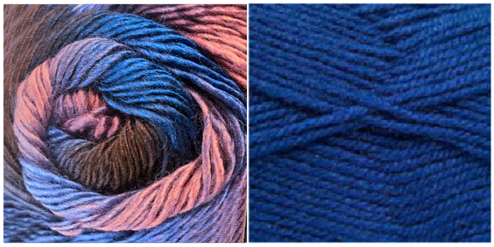 ROYAL BLUE + ANEMONE - Embossed Phoenix Scarf KIT