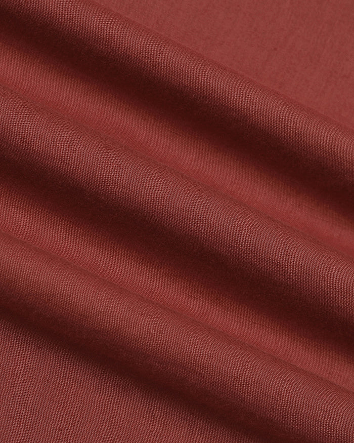 Rust Linen Solid Shirt - Cleo