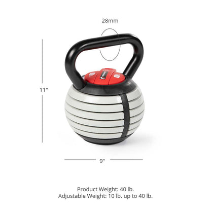 Scratch and Dent - 10 - 40 lb Adjustable Kettlebell - FINAL SALE