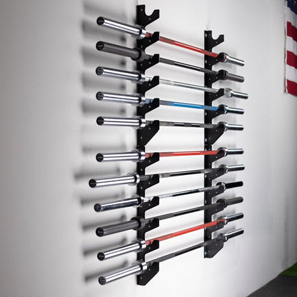 Scratch and Dent - Wall Mounted 6 Barbell Rack V2 - FINAL SALE
