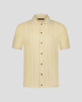Southern Gents Knit Polo - Cable Knit Tan