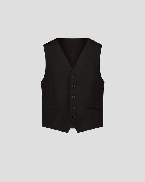 Southern Gents Single Breasted Vest - Black