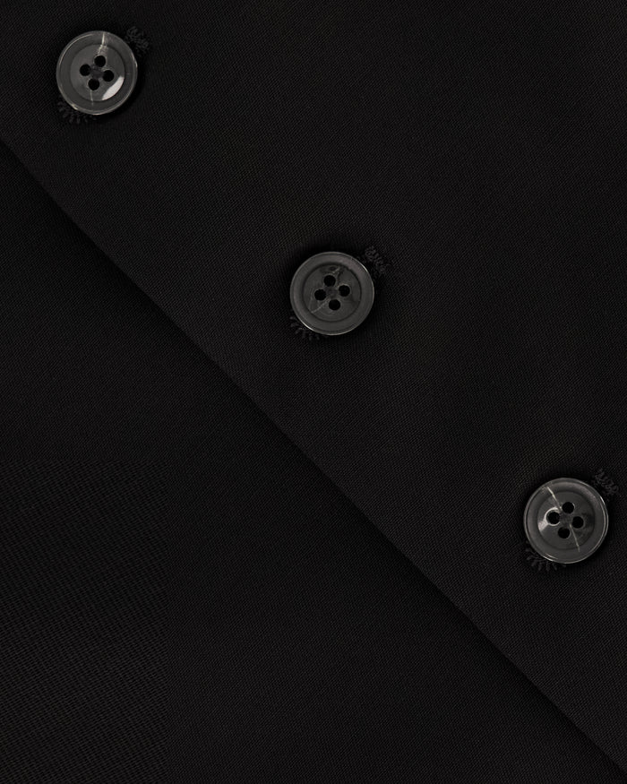 Southern Gents Single Breasted Vest - Black