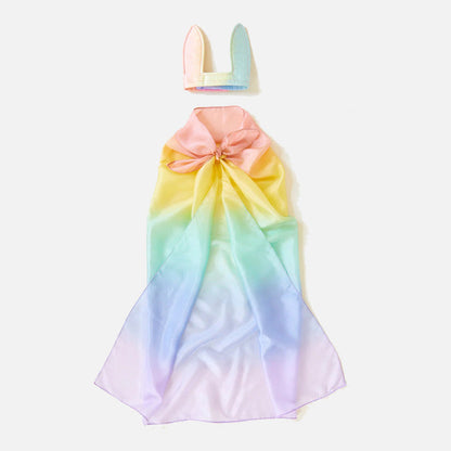 Silk Bunny Ears - Rainbow