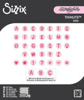 Sizzix - Thinlits Die Set - Letters by Shell - Alphabet Beads. (34pk) Available at Embellish Away located in Bowmanville Ontario Canada.