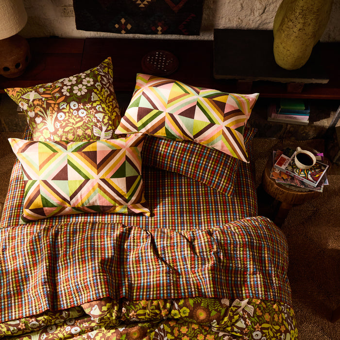 Sloane Cotton Euro Pillowcase Set - Umber