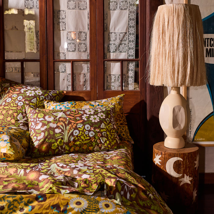 Sloane Cotton Pillowcase Set - Umber Standard