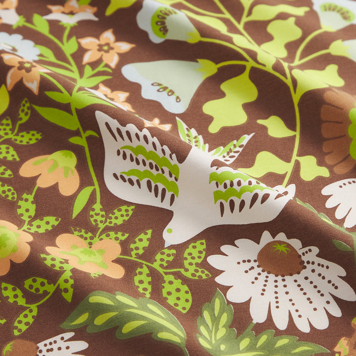 Sloane Cotton Sheets - Umber Fitted Sheet / Cot