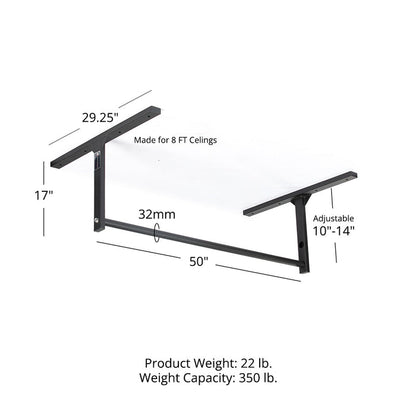 Small Adjustable Ceiling Wall-Mount Pull-Up Bar
