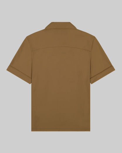 Southern Gents Camp Collar Shirt - Brown