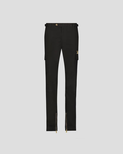 Southern Gents Slim Cargo Trousers - Black