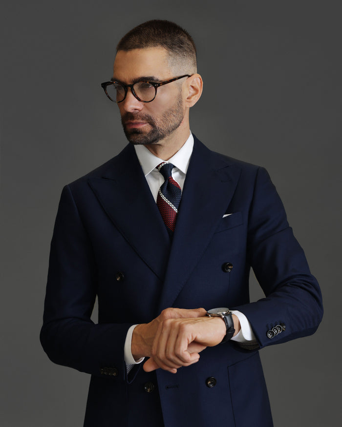 Southern Gents  Double Breasted Blazer – Navy