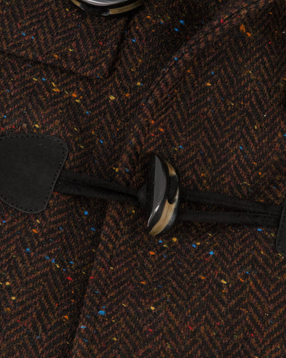 Southern Gents Duffle Coat - Brown Donegal Herringbone