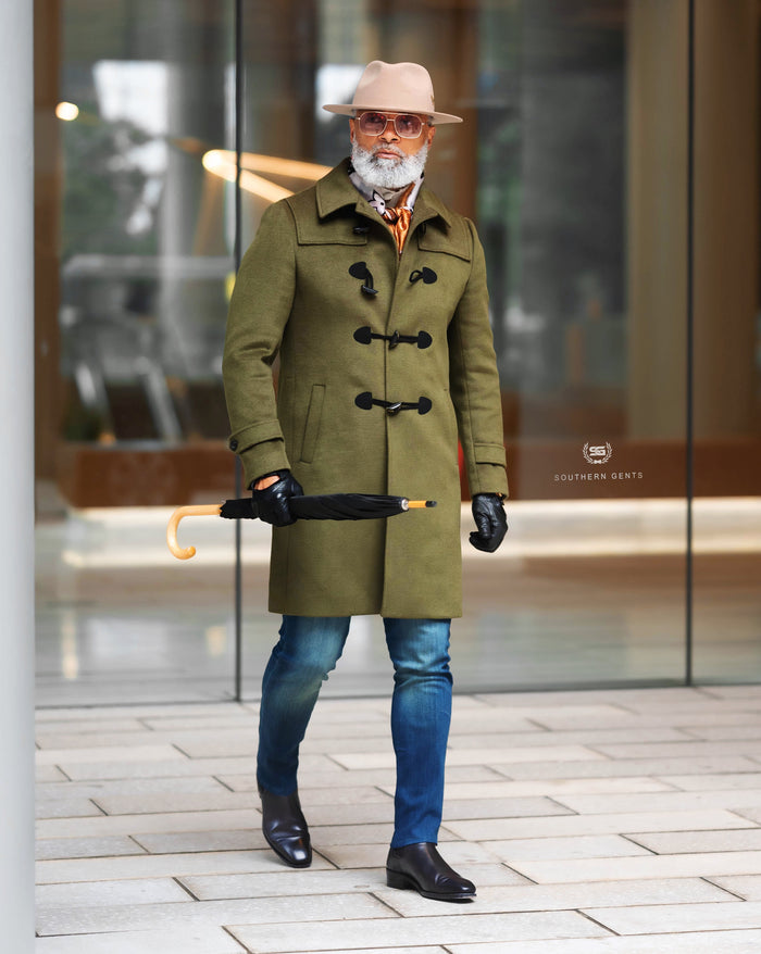 Southern Gents Duffle Coat – Commander Green