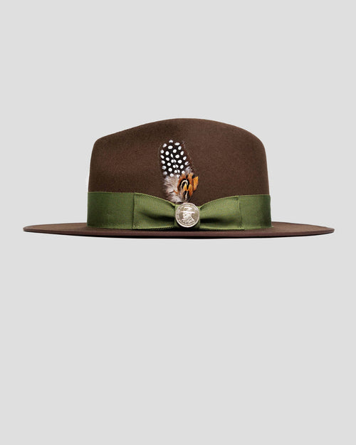 Southern Gents James Fedora Hat – Brown