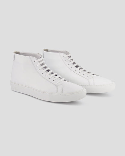 Southern Gents Mid Top Sneaker - White