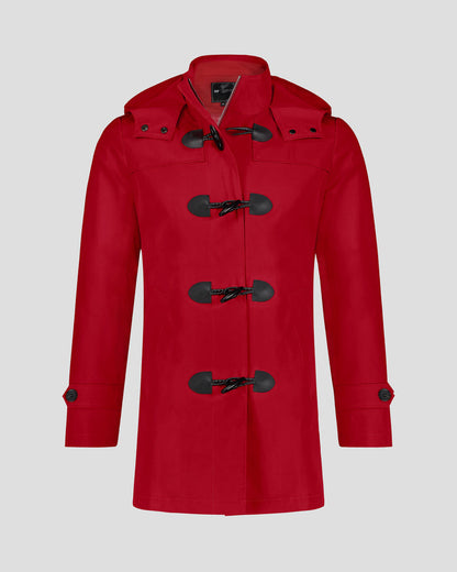 Southern Gents Toggle Raincoat - Red