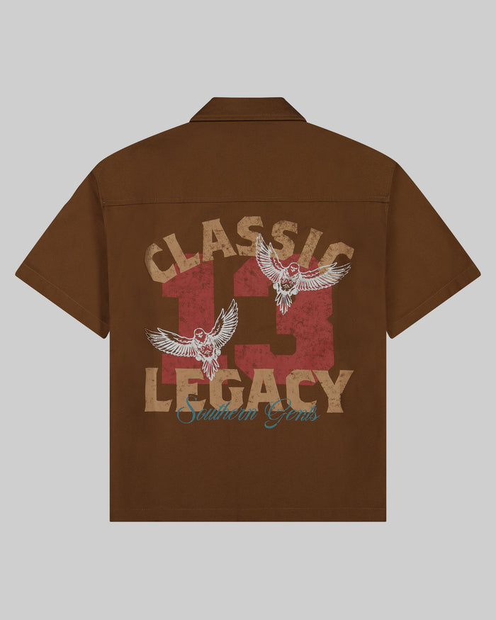 Southern Gents Mechanic Work Shirt - Brown