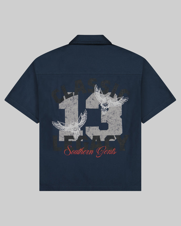 Southern Gents Mechanic Work Shirt - Navy