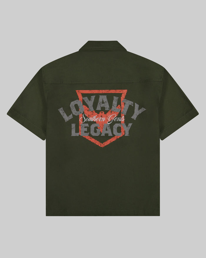 Southern Gents Mechanic Work Shirt - Olive Green
