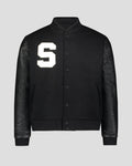 Southern Gents Varsity Jacket - Black Stealth