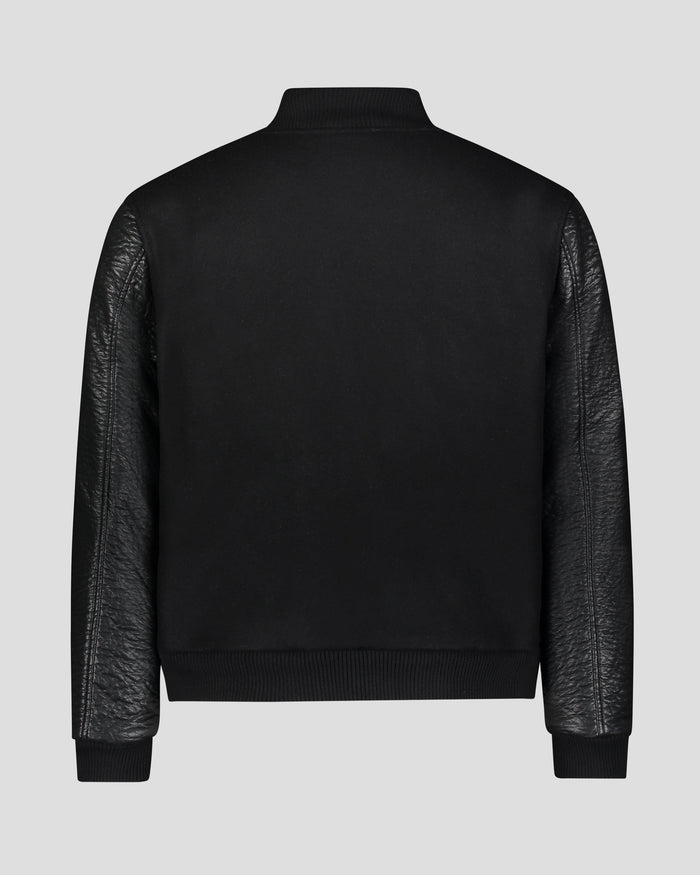 Southern Gents Varsity Jacket - Black Stealth