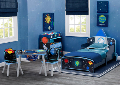 Delta Children Space Adventures (1223) Rocket Ship Wood Toddler Bed, Room View