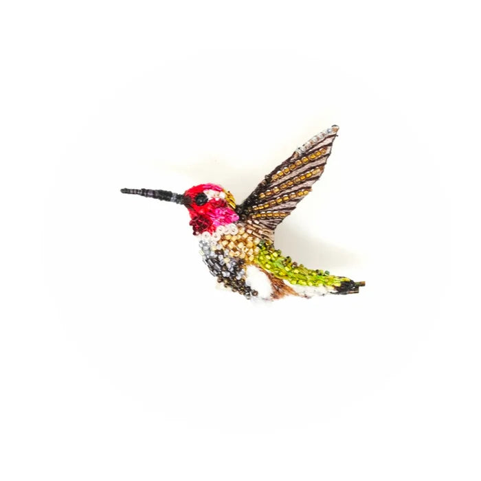 Sparkling Hummingbird Brooch