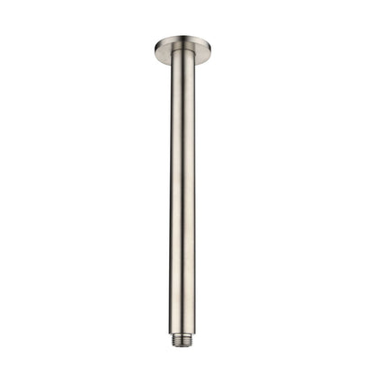 Benalla Star Round Brushed Nickel Shower Arm - Acqua Bathrooms